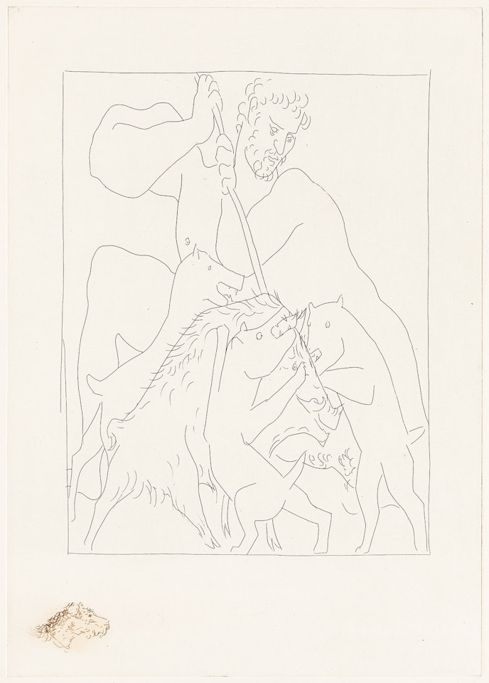 Méléagre tue le Sanglier de Calydon . by Pablo Picasso