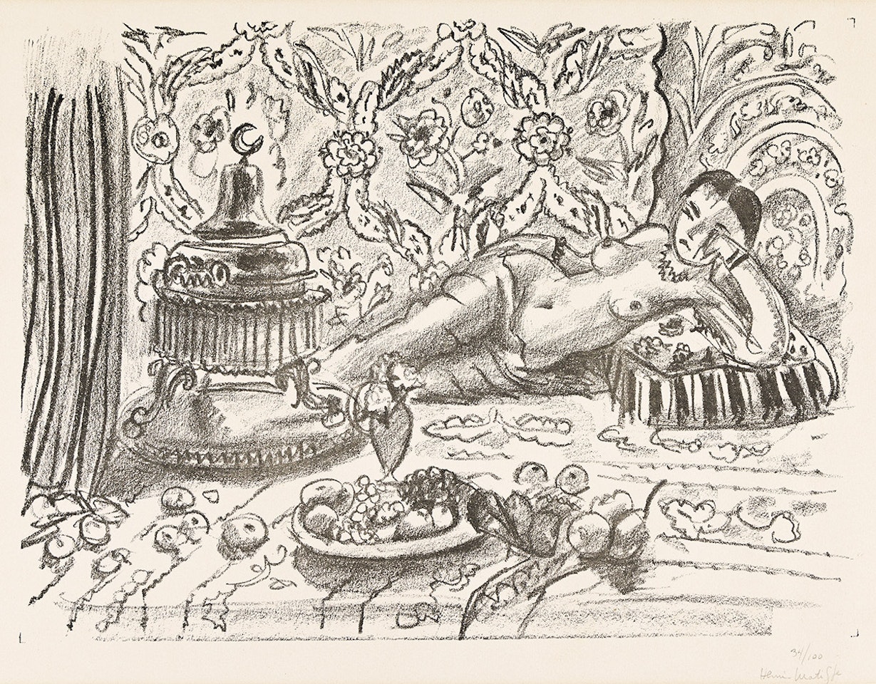 Odalisque, Brasero et Coupe de Fruits. by Henri Matisse