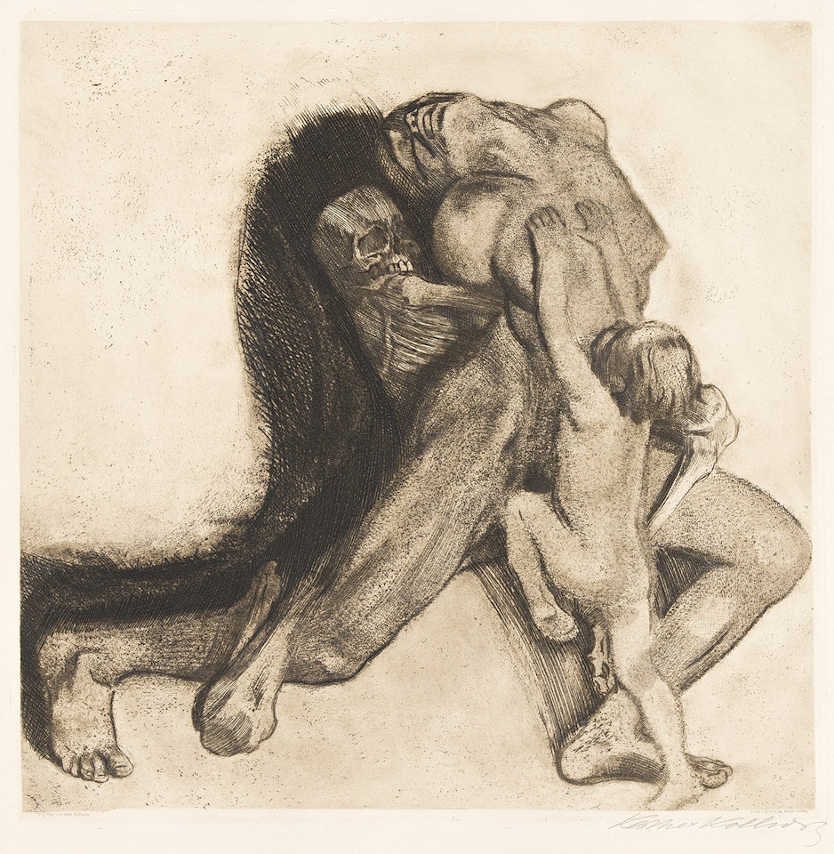 Tod und Frau . by Kathe Kollwitz
