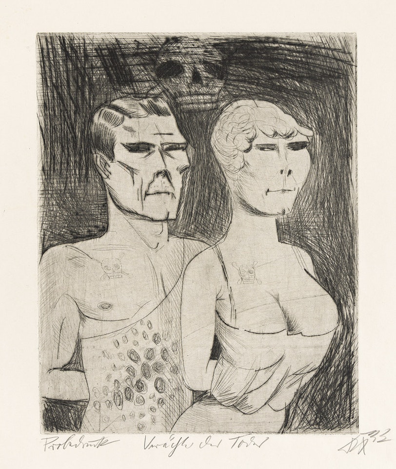 Die Verächter des Todes . by Otto Dix