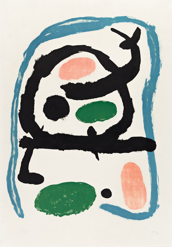 Affiche pour l"Exposition Miró au Musée National d"Art Moderne, Paris. by Joan Miró
