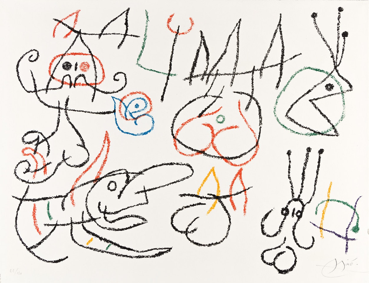 Ubu aux Baléares. by Joan Miró