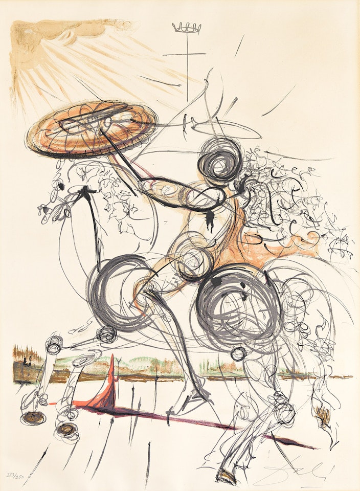 Crazy Horse. by Salvador Dali
