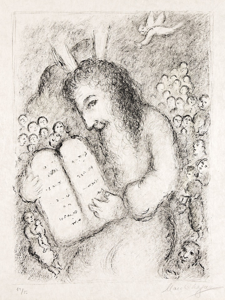 Moïse . by Marc Chagall