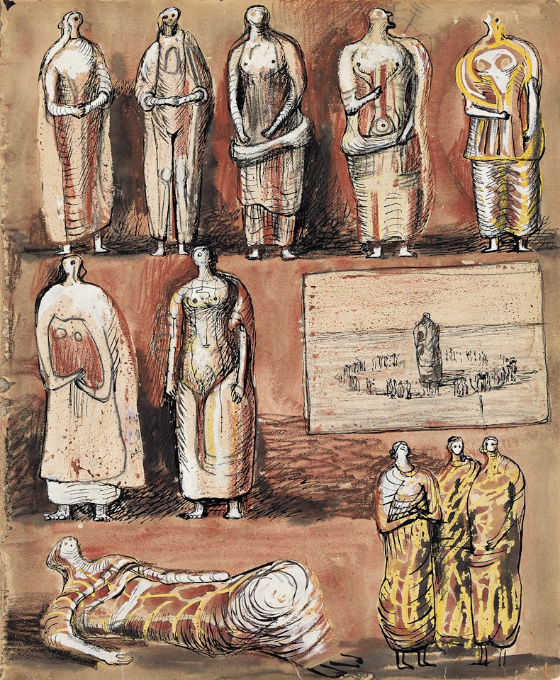 Figure Studies . by Henry Moore