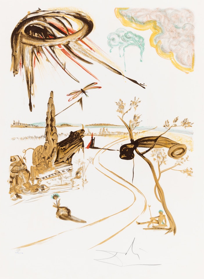 FANTASTIC VOYAGE (FIELD 65-4) by Salvador Dali