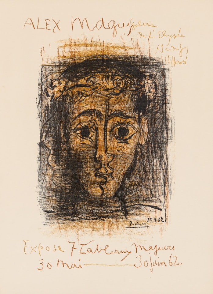 ALEX MAGUY, GALÉRIE DE L"ELYSÉE (BLOCH 1298; MOURLOT 382) by Pablo Picasso