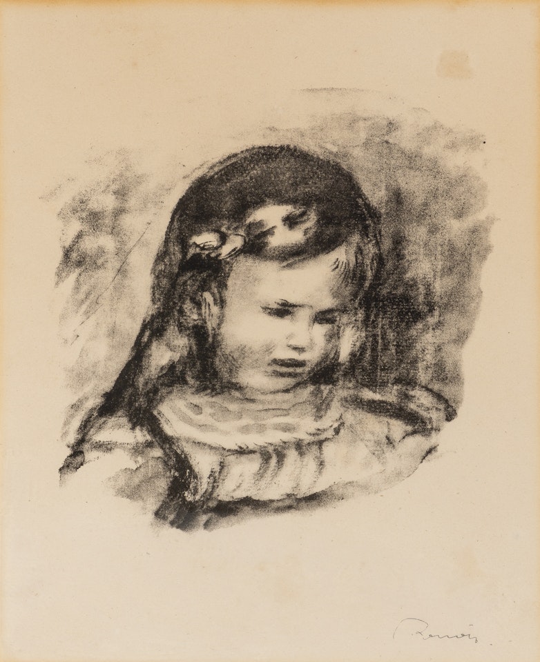 CLAUDE RENOIR, LA TÊTE BAISÉE (DELTEIL, STELLA 39) by Pierre-Auguste Renoir