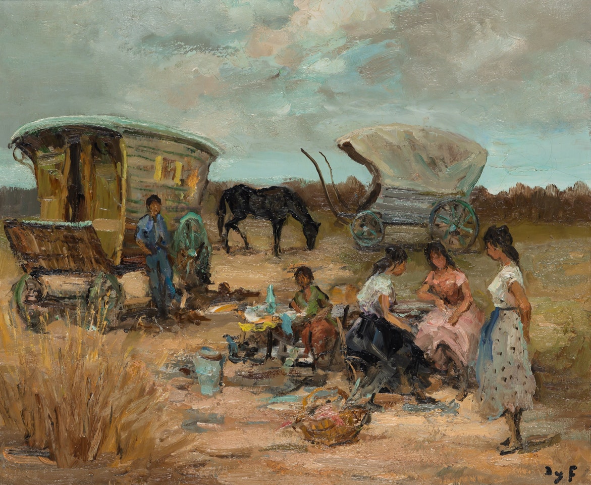 Camp de Gitans, pres de Mougins by Marcel Dyf