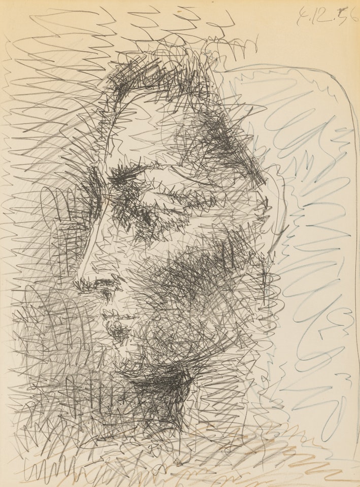 PORTRAIT DE JACQUELINE (BLOCH 827; MOURLOT 289) by Pablo Picasso