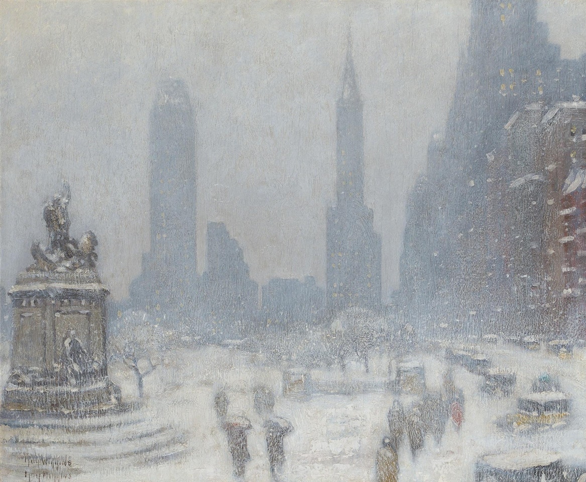 Central Park - Winter by Guy Carleton Wiggins