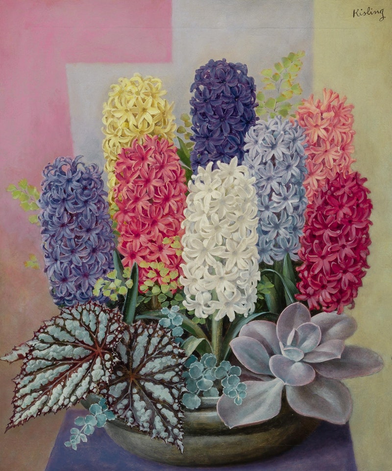 Jacinthe dans une Jardiniere (Hyacinths in a Planter) by Moïse Kisling