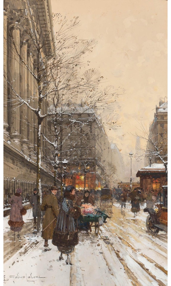La Madeleine by Eugene Galien-Laloue