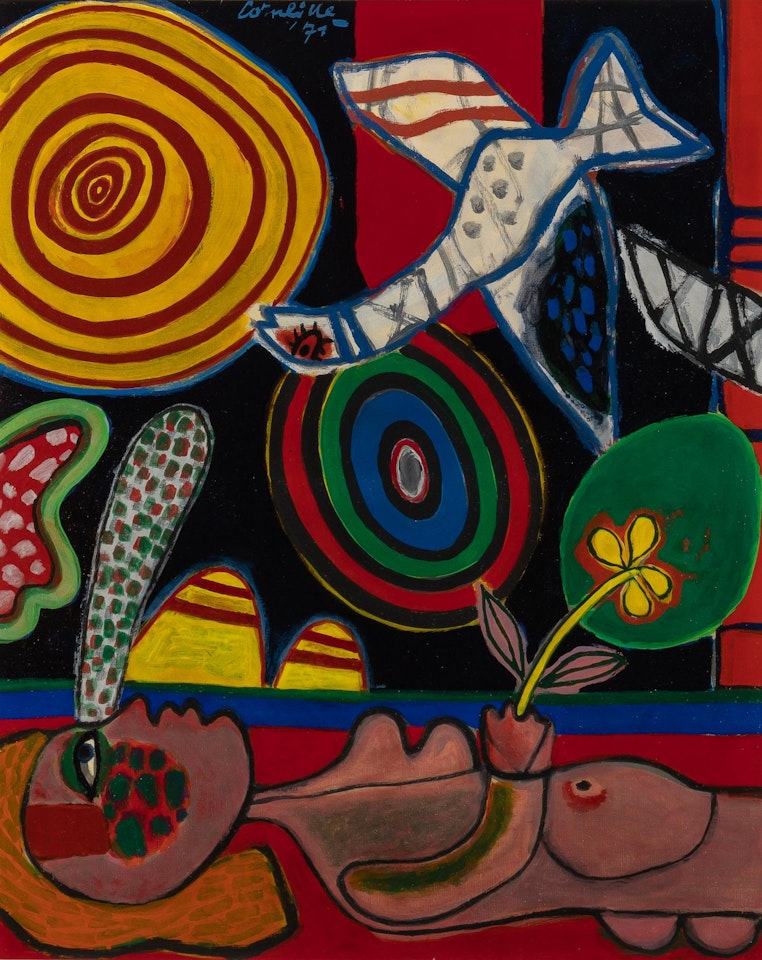 Jeune femme à la fleur by Corneille