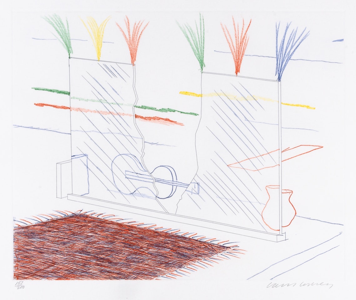 ON IT MAY STAY HIS EYE (SCOTTISH ARTS COUNCIL 215) by David Hockney