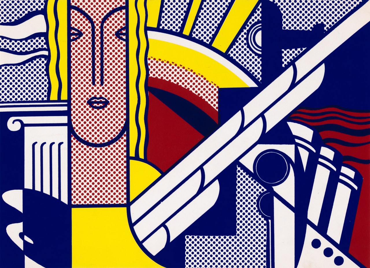 MODERN ART POSTER (CORLETT 8) by Roy Lichtenstein