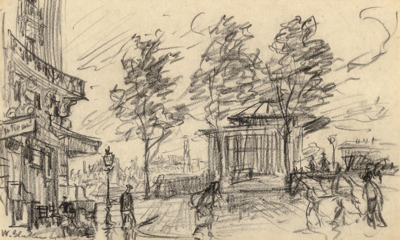 Street Scene, Paris by William Glackens
