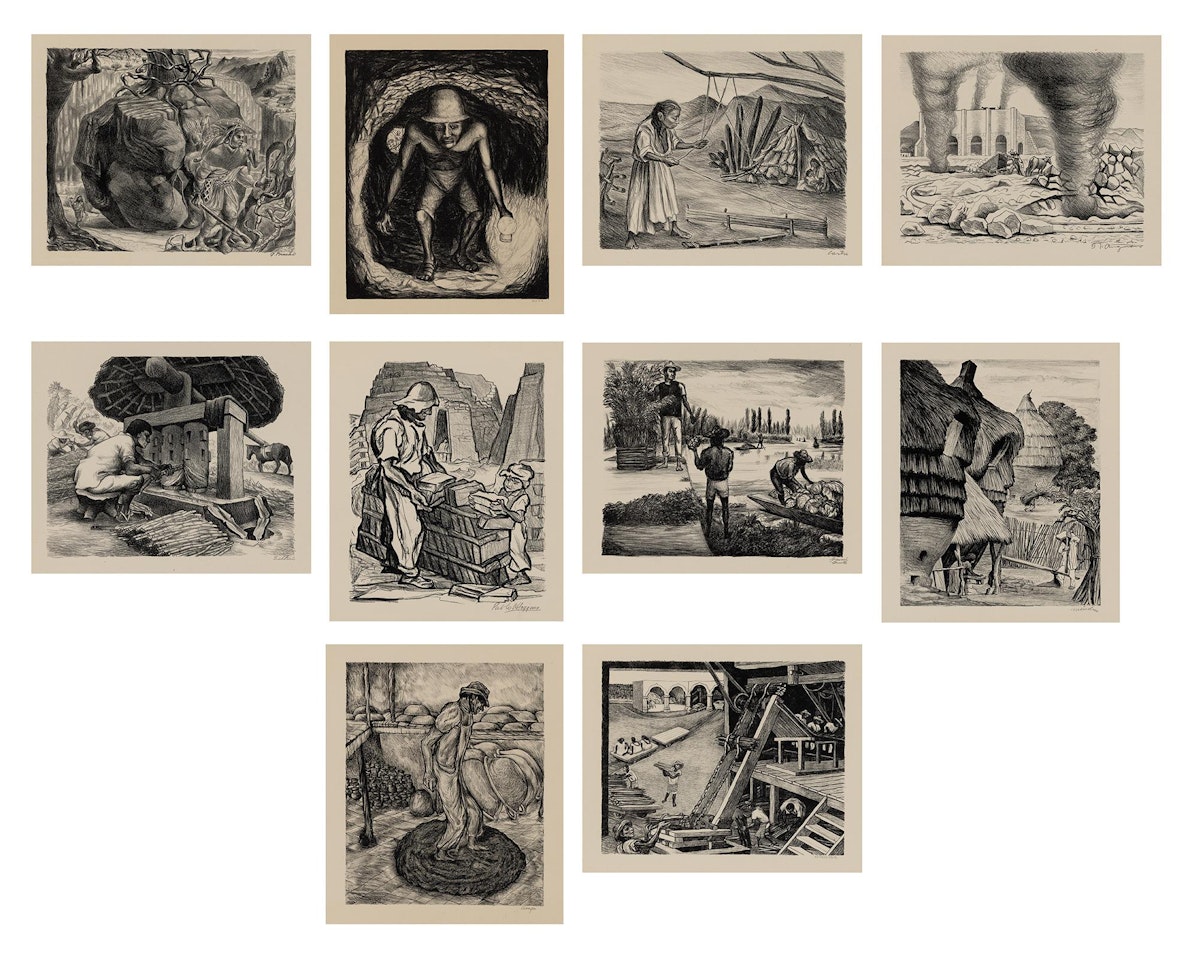 MEXICAN ART: A PORTFOLIO OF MEXICAN PEOPLE AND PLACES by Various Artists
