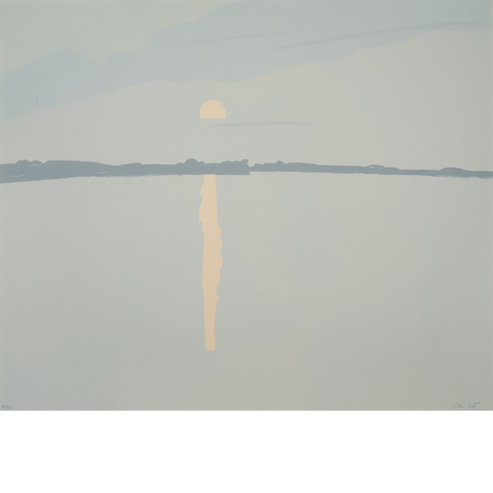 SUNSET, LAKE WESSERUNSET 2 (M. 59; S. 60) by Alex Katz