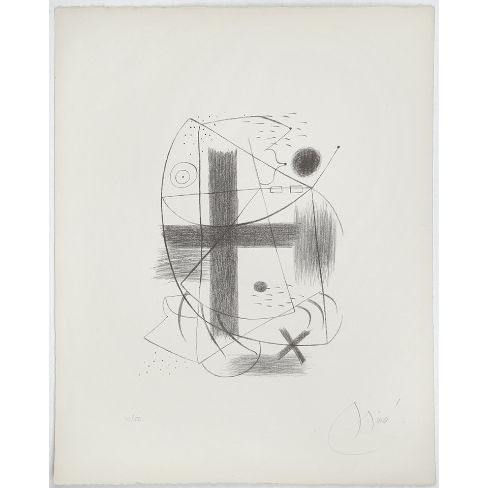 LITHOGRAPHE II (CRAMER/MOURLOT IA) by Joan Miró