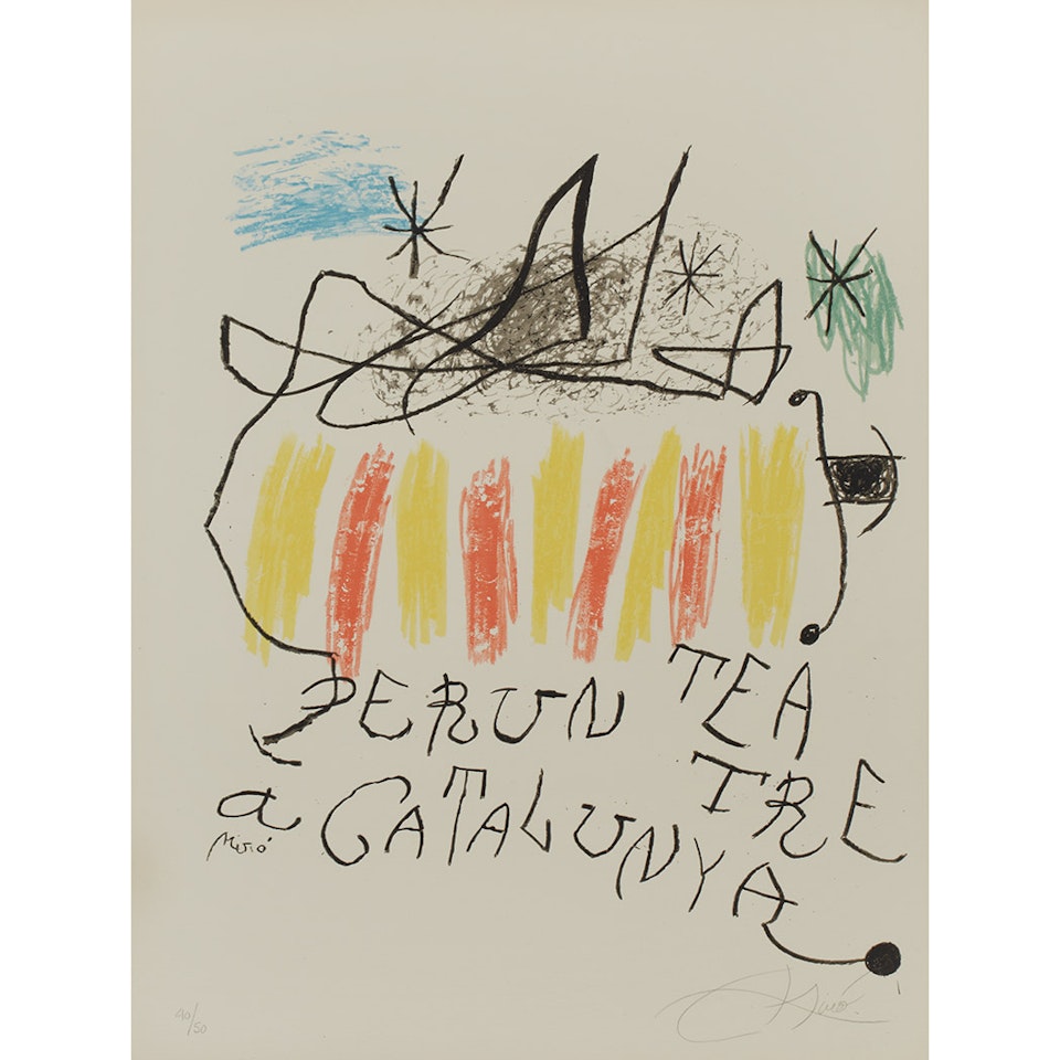 PER UN TEATRE (M. 913) by Joan Miró