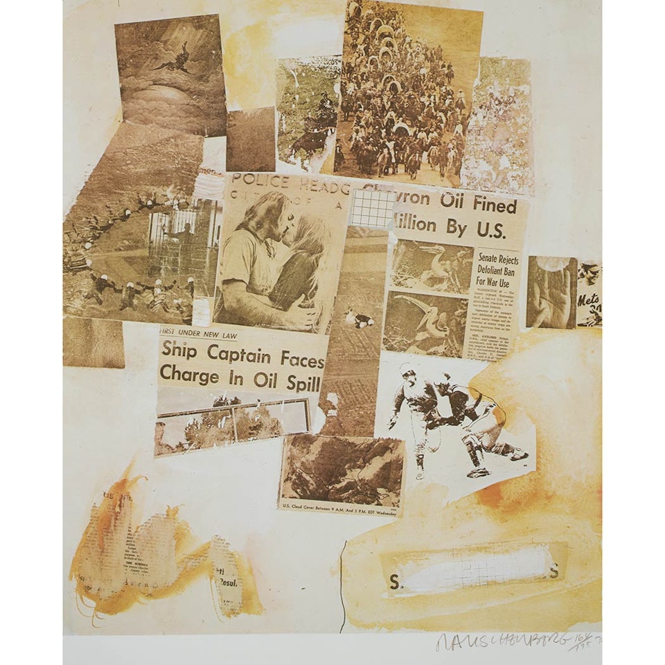 SHIP CAPTAIN FACES CHARGE IN OIL SPILL by Robert Rauschenberg
