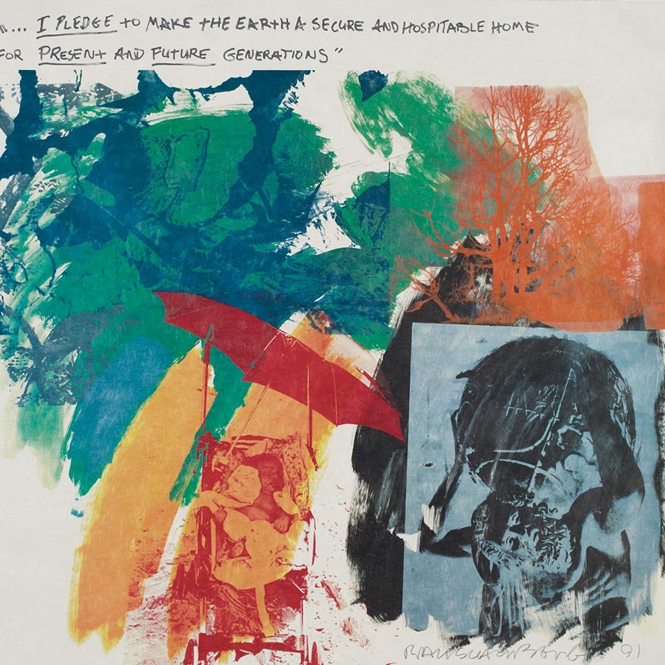EARTH SUMMIT "92 (LAST TURN/YOUR TURN) by Robert Rauschenberg