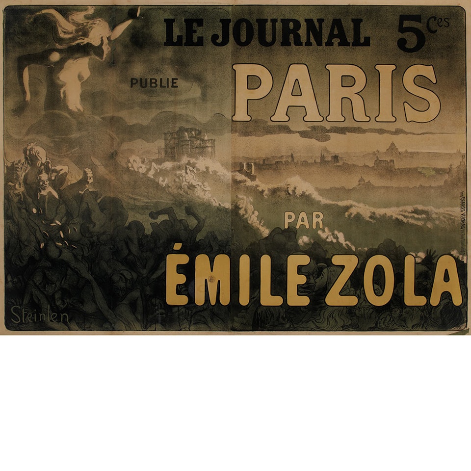 LE JOURNAL PARIS, PAR EMILE ZOLA by Théophile Alexandre Steinlen