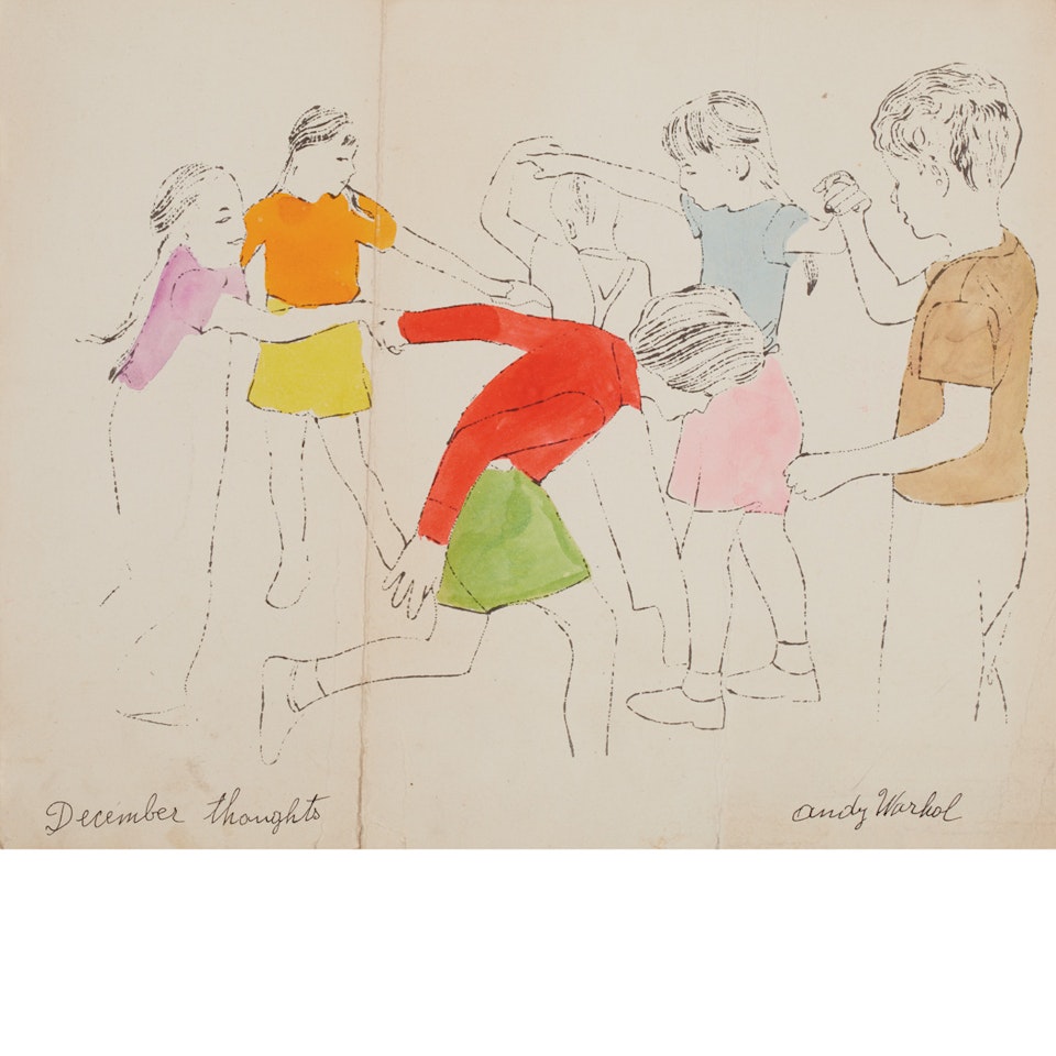 DECEMBER THOUGHTS; MERRY CHRISTMAS by Andy Warhol