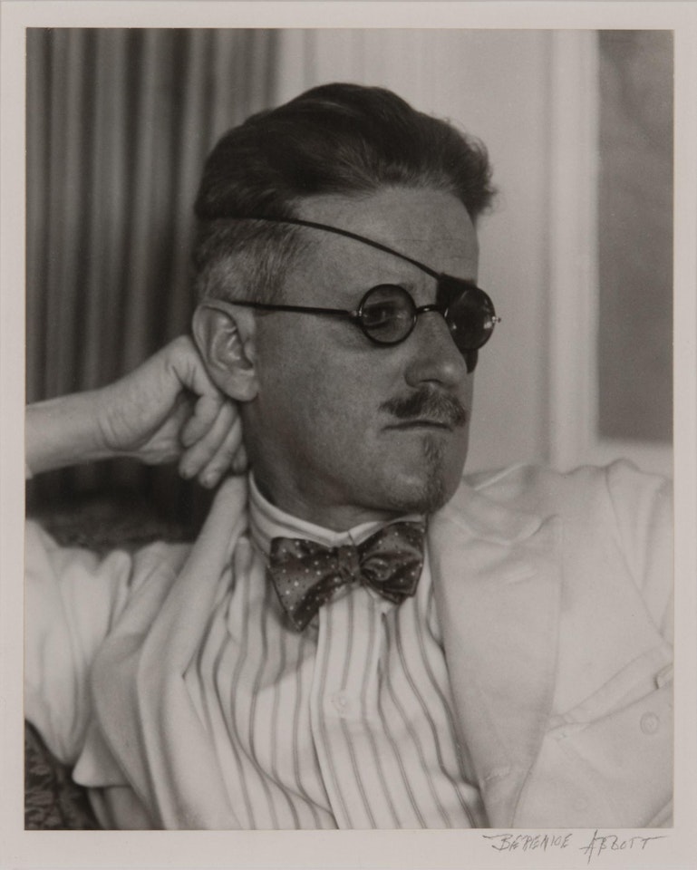 James Joyce with eyepatch by Berenice Abbott