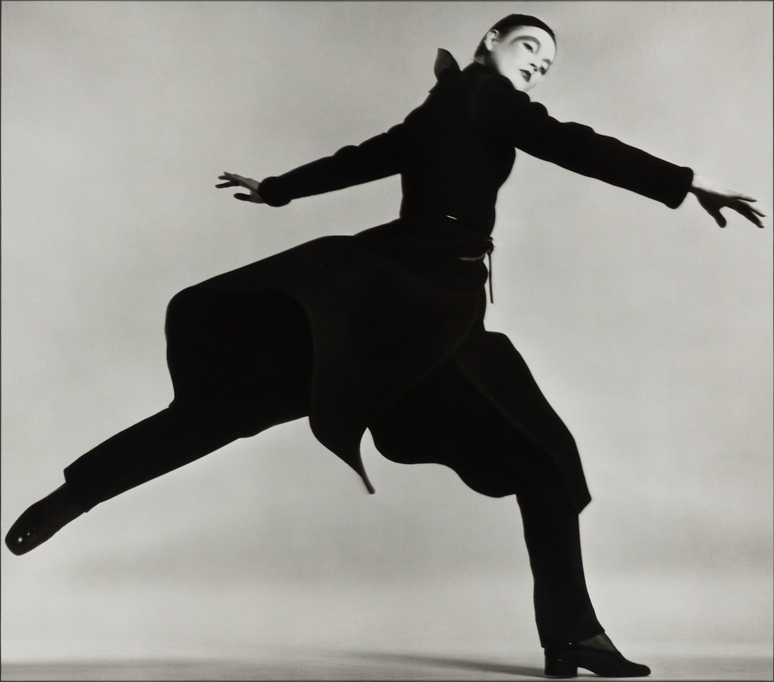 Ingrid Boulting, Coat by Dior, Paris studio, January 1970 by Richard Avedon