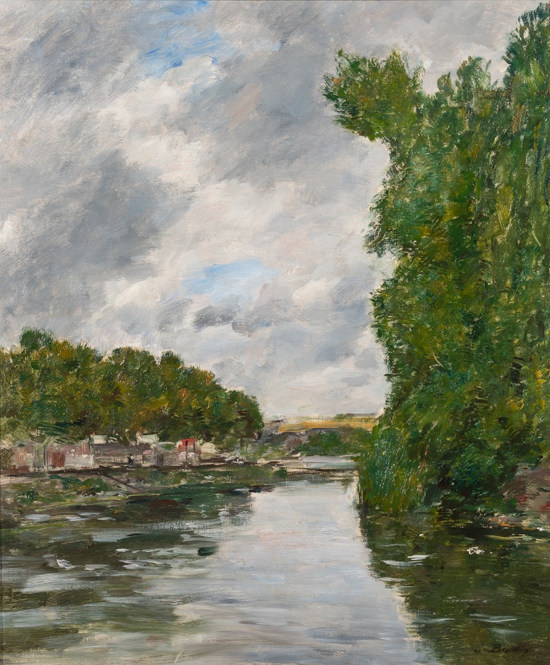 Une Riviere Aux Environs D"Abbeville by Eugène Boudin