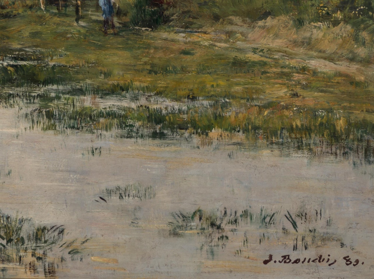 Les Bords de la Touques a Trouville Pendant les Grandes Marees by Eugène Boudin