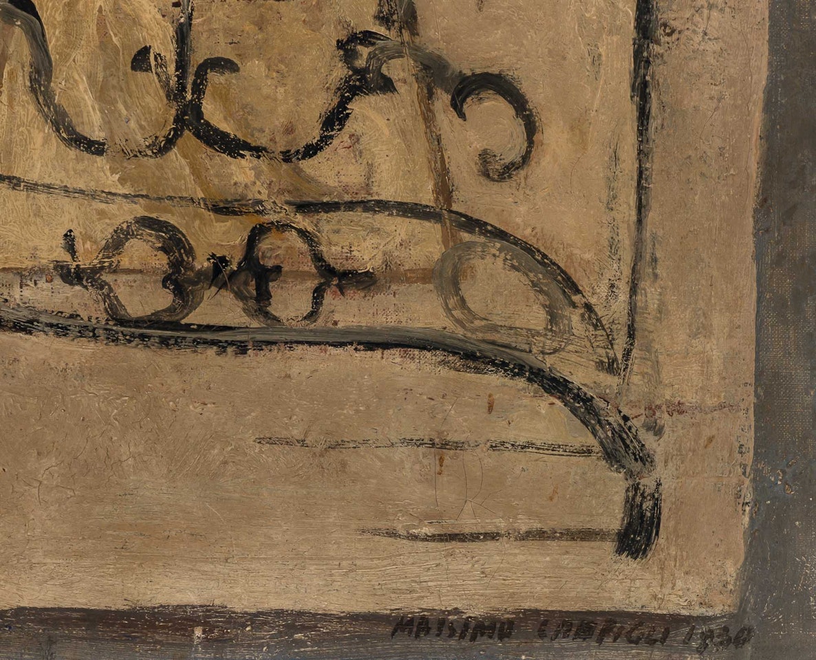 Woman on Banister by Massimo Campigli