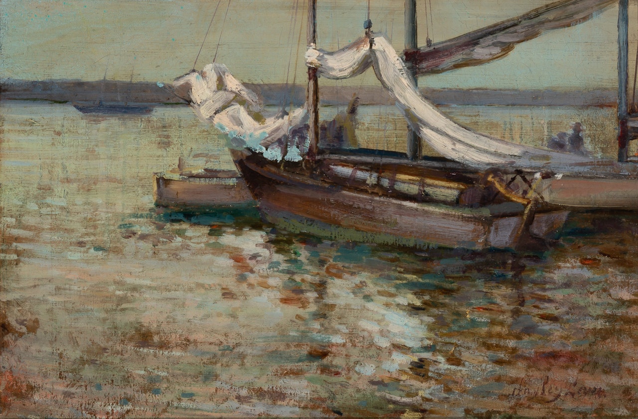 Sailboats at Dockside by Hayley Lever