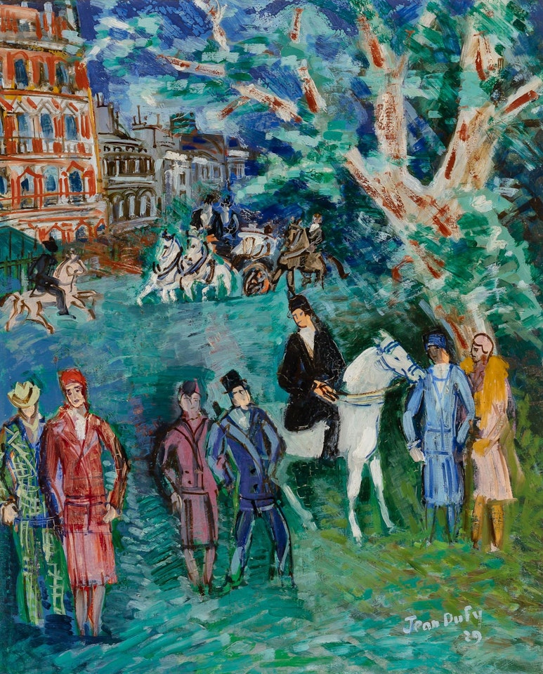 Promenade au Bois de Boulogne by Jean Dufy