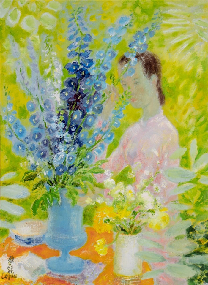 La Femme en Robe Rose by Le Pho