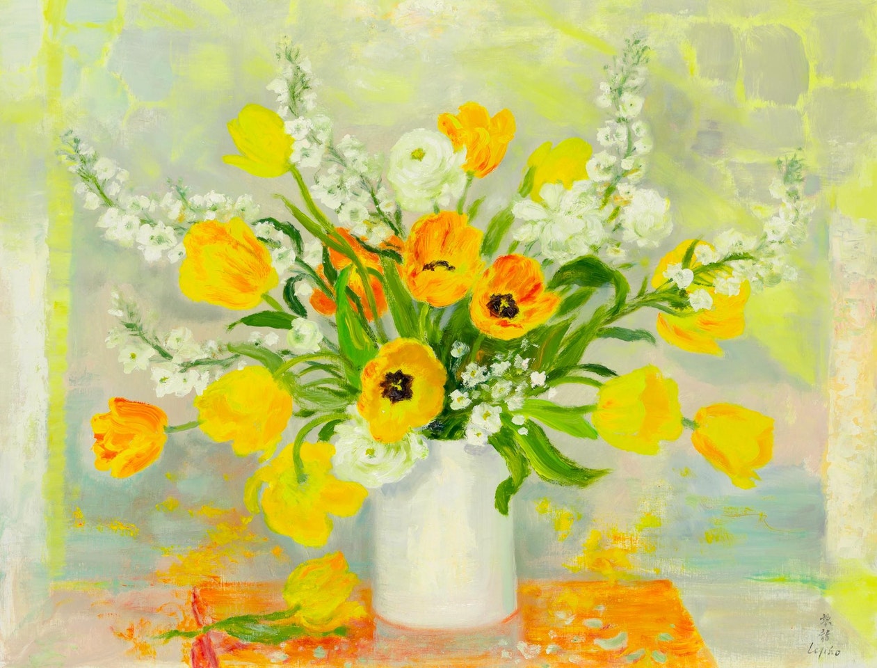 Les Tulipes Jaune by Le Pho