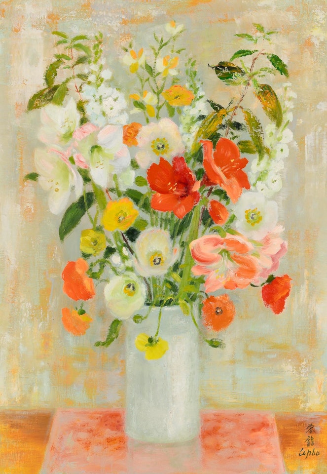 Les Anthoriums et les Poppies by Le Pho