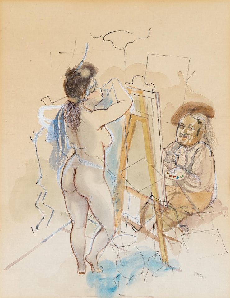 Lady Hamilton in the Studio by George Grosz