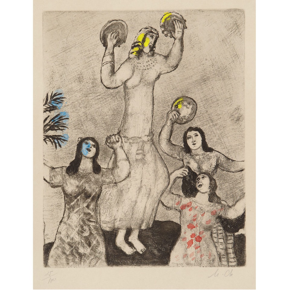 DANCE OF MIRIAM, SISTER OF MOSES (C. BOOKS 30) by Marc Chagall