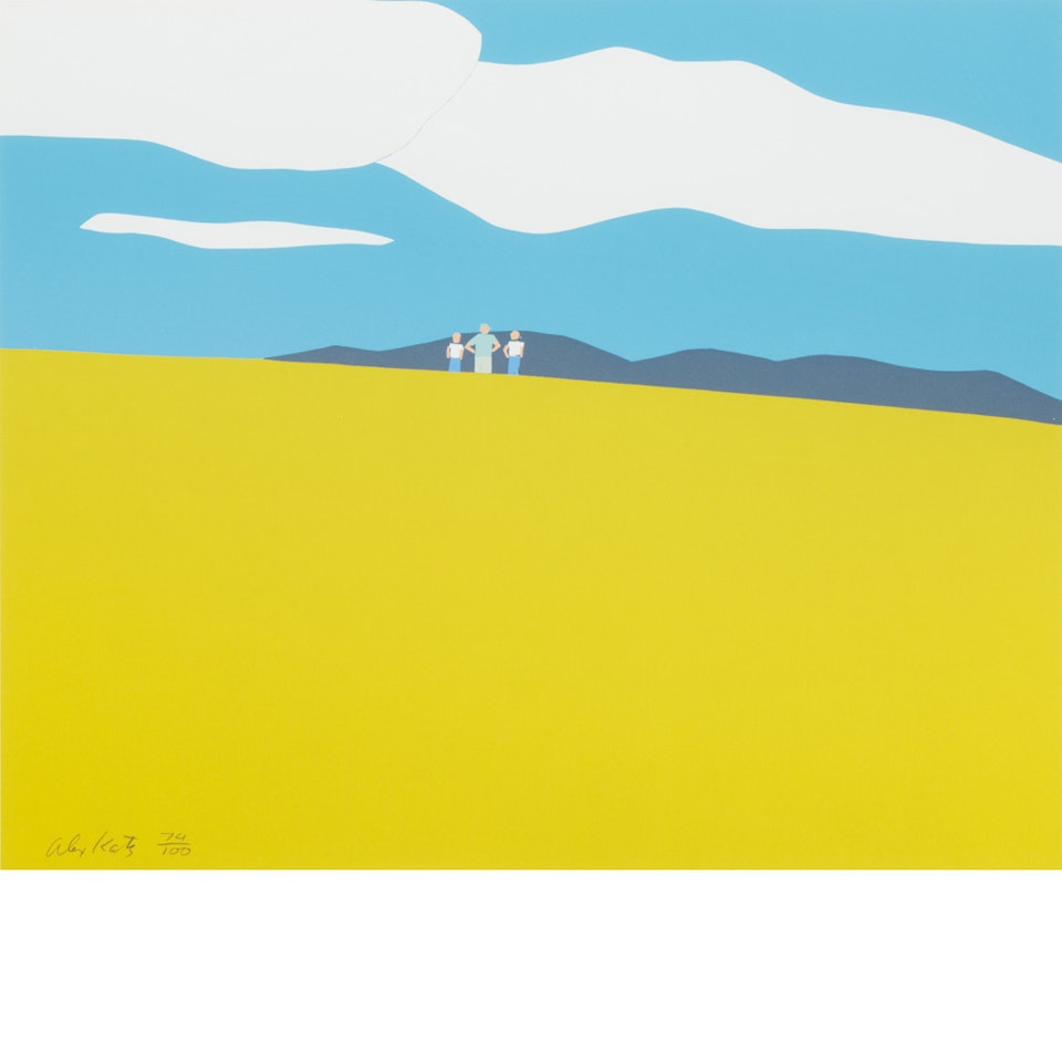 BLUEBERRY FIELD (SCHRODER 17) by Alex Katz