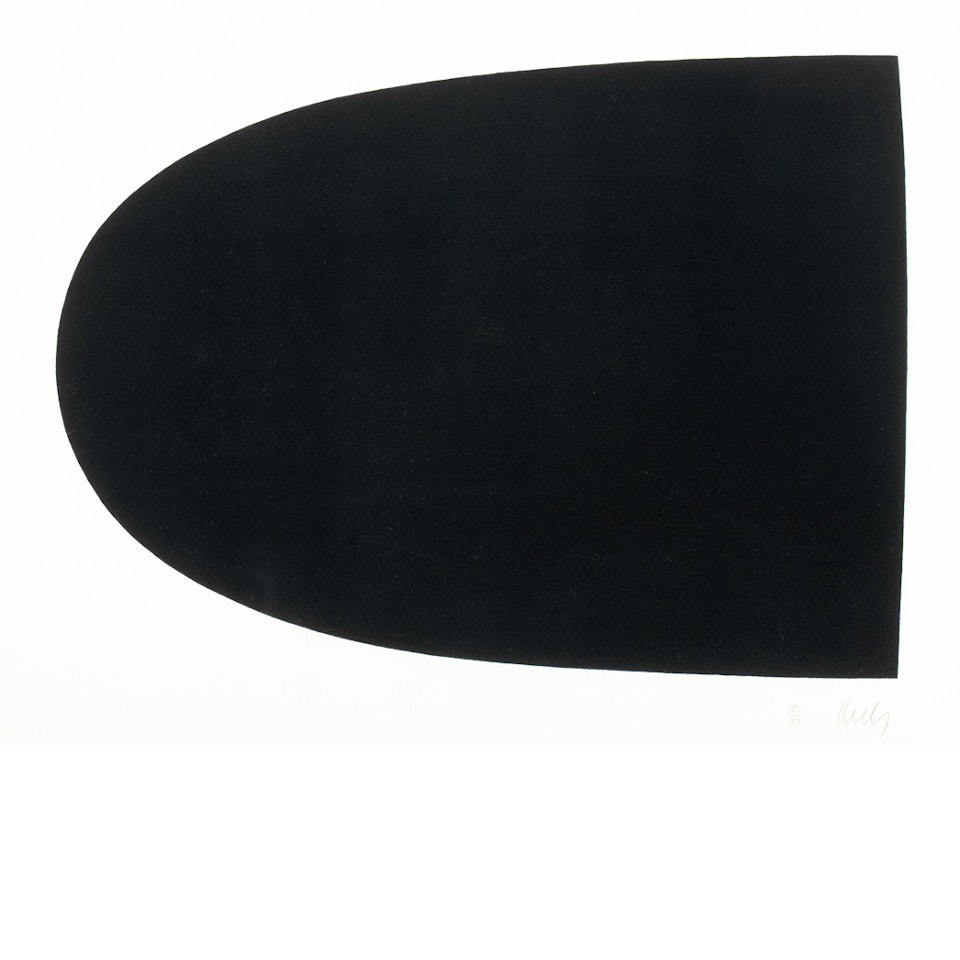 BLACK FORM (A. 60) by Ellsworth Kelly