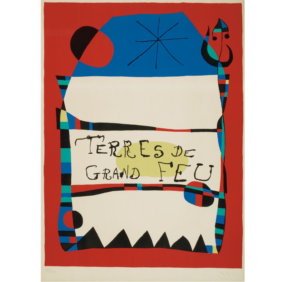 TERRES DE GRAND FEU (MOURLOT 152) by Joan Miró