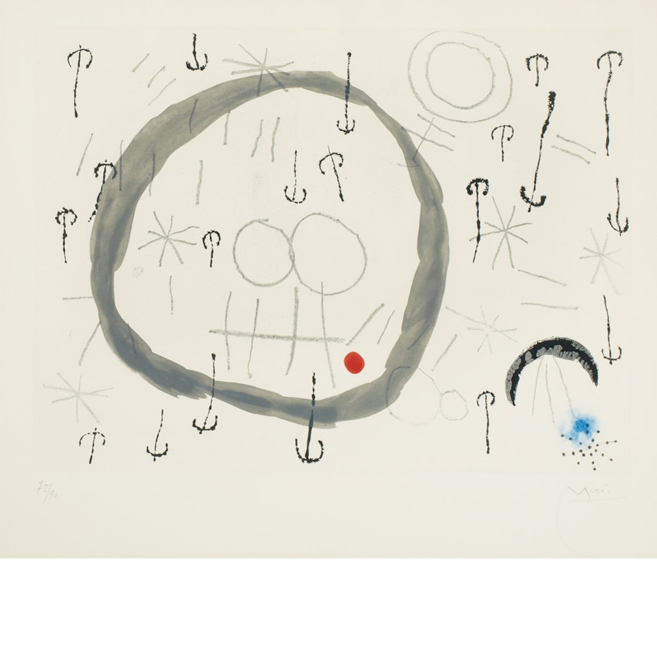 GIBOULEES (DUPIN 282) by Joan Miró
