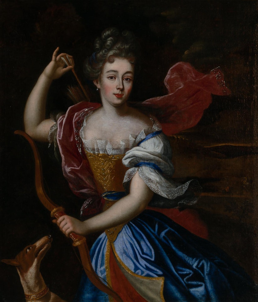 A Lady as the Goddess Diana by French School