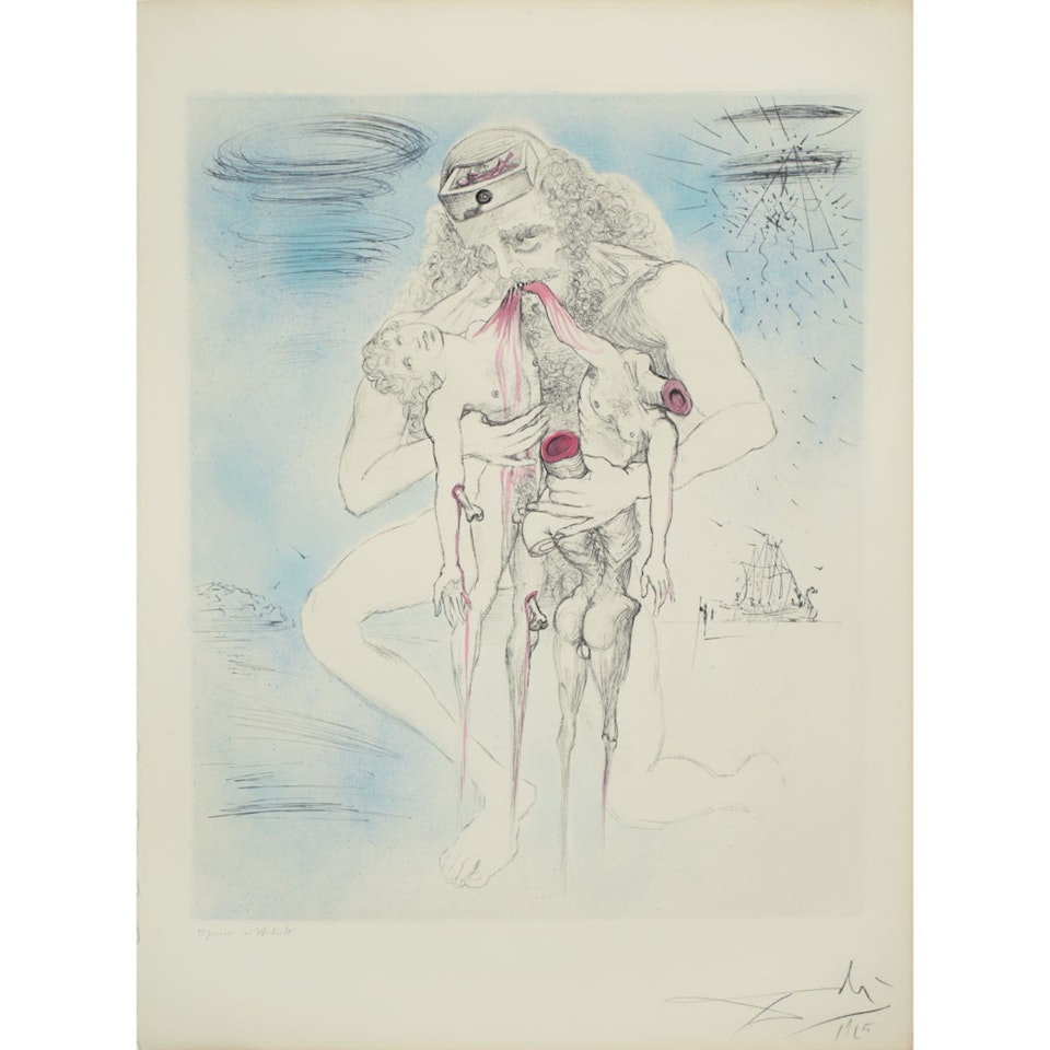 SATURNE (F. 63-3N; M./L. 126) by Salvador Dali