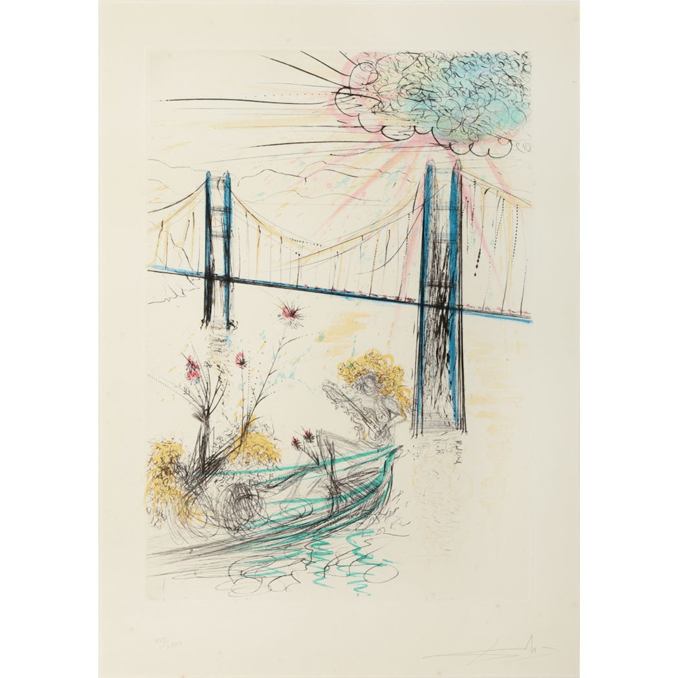 SAN FRANCISCO (F. 70-4; M./L. 435-439) by Salvador Dali