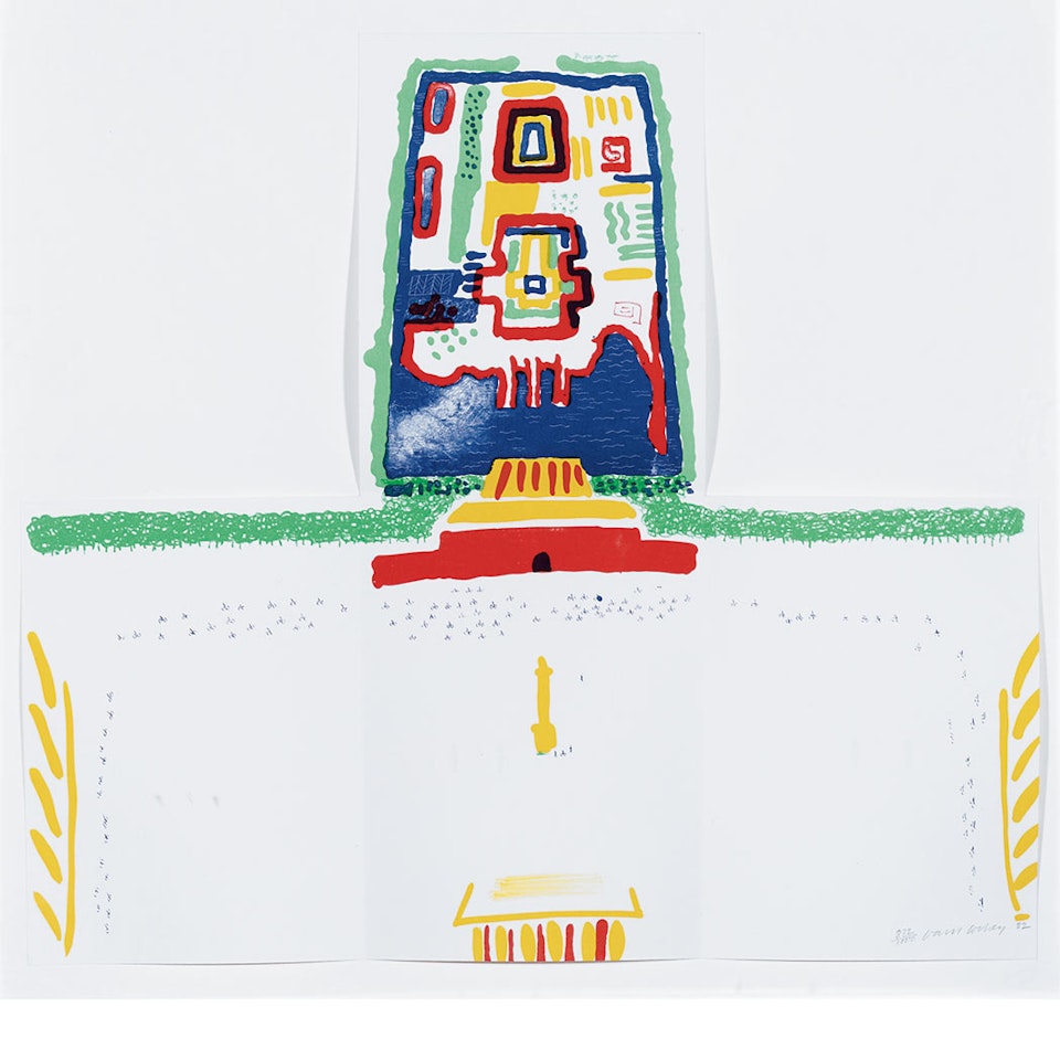 RED SQUARE AND THE FORBIDDEN CITY (MCA T. 254) by David Hockney
