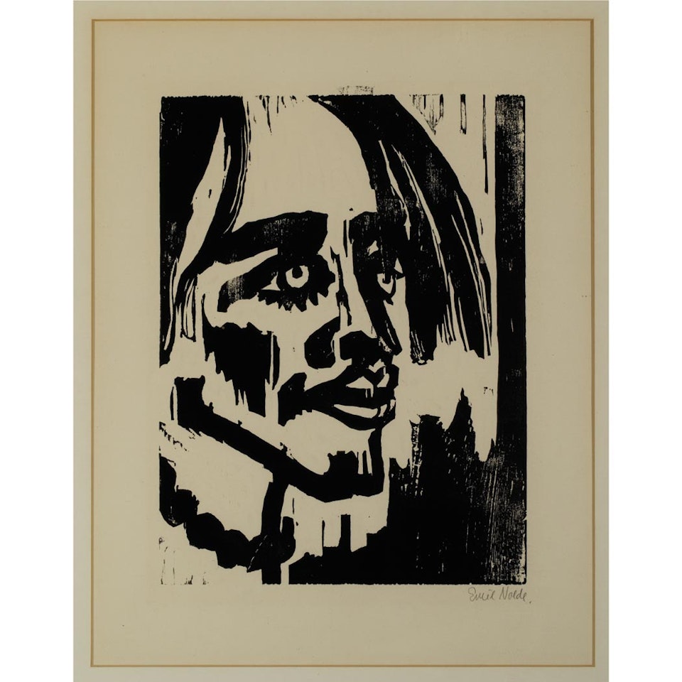FRAUENKOPF II (SCHIEFLER/MOSEL 115) by Emil Nolde